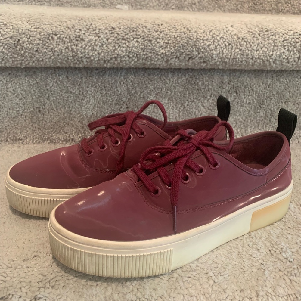 Diesel Burgundy Sneakers Modern Minimalist Design